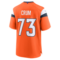 Frank Crum Denver Broncos Football Jersey, Orange Game Sportswear Jersey Shirt, Lightweight Breathable Athletic Jersey, Casual Gift for Men