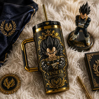 Royal Crest - Vegeta in Gold, Black and Stillness