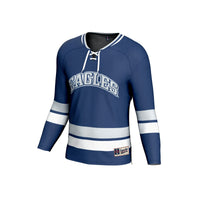 Emory Eagles Hockey Jersey, Blue Sportswear Jersey Shirt, Long Sleeve Hockey Sweater Jersey, Casual Gift for Men