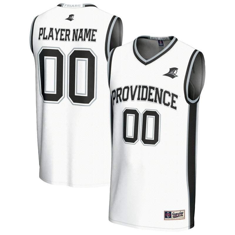 Providence Friars Basketball Jersey, White Fashion Lightweight Sportswear Jersey Shirt, Sleeveless Athletic Tank Jersey, Casual Gift for Men