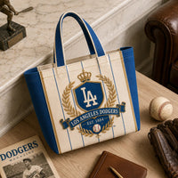 LAD Heritage Crest - Cream, Royal Blue and Gold Tote