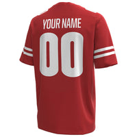 Wisconsin Badgers Football Jersey, Red Sportswear Jersey Shirt, Lightweight Breathable Athletic Jersey, Casual Gift for Men, Style 202158696