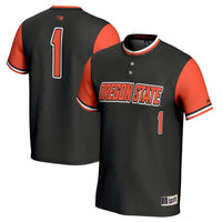 Oregon State Beavers Softball Jersey, Black Fashion Sportswear Jersey Shirt, Lightweight Breathable Athletic Jersey, Casual Gift for Men