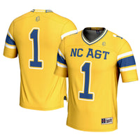 North Carolina A&T Aggies Football Jersey, Gold Sportswear Jersey Shirt, Lightweight Breathable Athletic Jersey, Casual Gift for Men