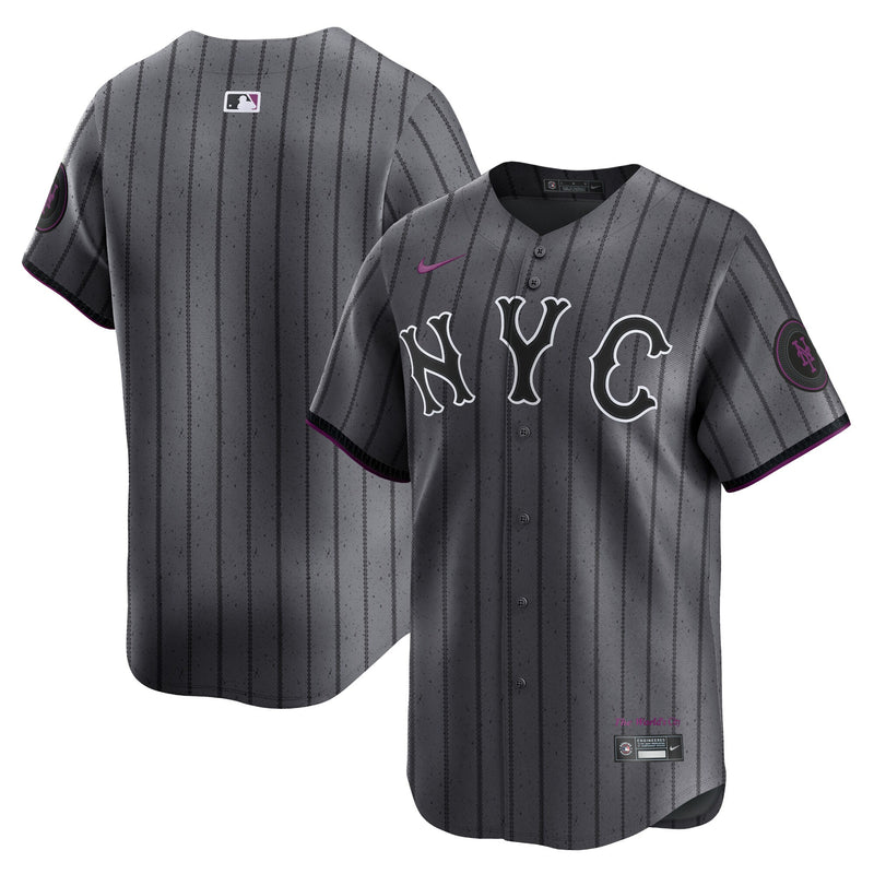 New York Mets Baseball Jersey, Graphite Limited Sportswear Jersey Shirt, Lightweight Breathable Athletic Jersey, Casual Gift for Men