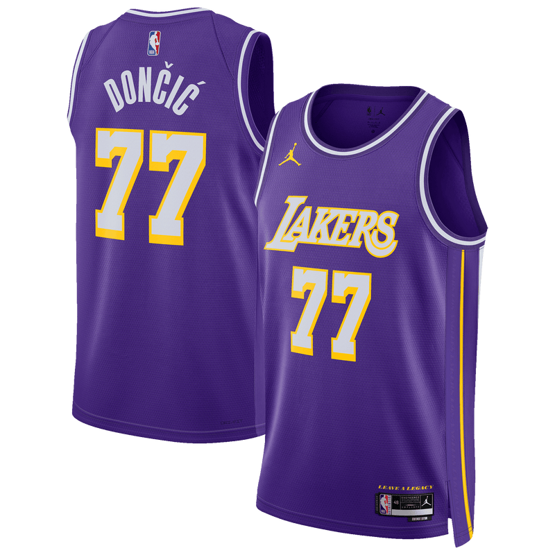 Luka Doncic Los Angeles Lakers Basketball Jersey, Purple Swingman Sportswear Jersey Shirt, Sleeveless Athletic Tank Jersey, Casual Gift for Men
