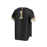 Vanderbilt Commodores Baseball Jersey, Black Fashion Sportswear Jersey Shirt, Lightweight Breathable Athletic Jersey, Casual Gift for Men