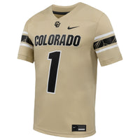 Colorado Buffaloes Football Jersey, Gold Game Alternate Sportswear Jersey Shirt, Lightweight Breathable Athletic Jersey, Casual Gift for Men
