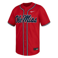 Ole Miss Rebels Baseball Jersey, Red Limited Sportswear Jersey Shirt, Lightweight Breathable Athletic Jersey, Casual Gift for Men