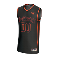 Virginia Tech Hokies Basketball Jersey, Black Sportswear Jersey Shirt, Sleeveless Athletic Tank Jersey, Casual Gift for Men, Style 203645453