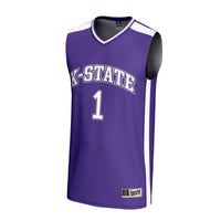 Kansas State Wildcats Basketball Jersey, Purple Fashion Sportswear Jersey Shirt, Sleeveless Athletic Tank Jersey, Casual Gift for Men