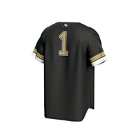 UCF Knights Collegiate Baseball Jersey, Black Fashion Sportswear Jersey Shirt, Lightweight Breathable Athletic Jersey, Casual Gift for Men