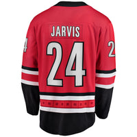 Seth Jarvis Carolina Hurricanes Hockey Jersey, Red Breakaway Sportswear Jersey Shirt, Long Sleeve Hockey Sweater Jersey, Casual Gift for Men
