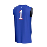 SMU Mustangs Basketball Jersey, Royal Fashion Lightweight Sportswear Jersey Shirt, Sleeveless Athletic Tank Jersey, Casual Gift for Men