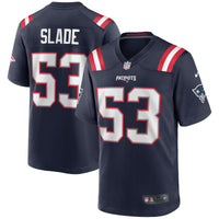 Chris Slade New England Patriots Football Jersey, Navy Game Sportswear Jersey Shirt, Lightweight Breathable Athletic Jersey, Casual Gift for Men