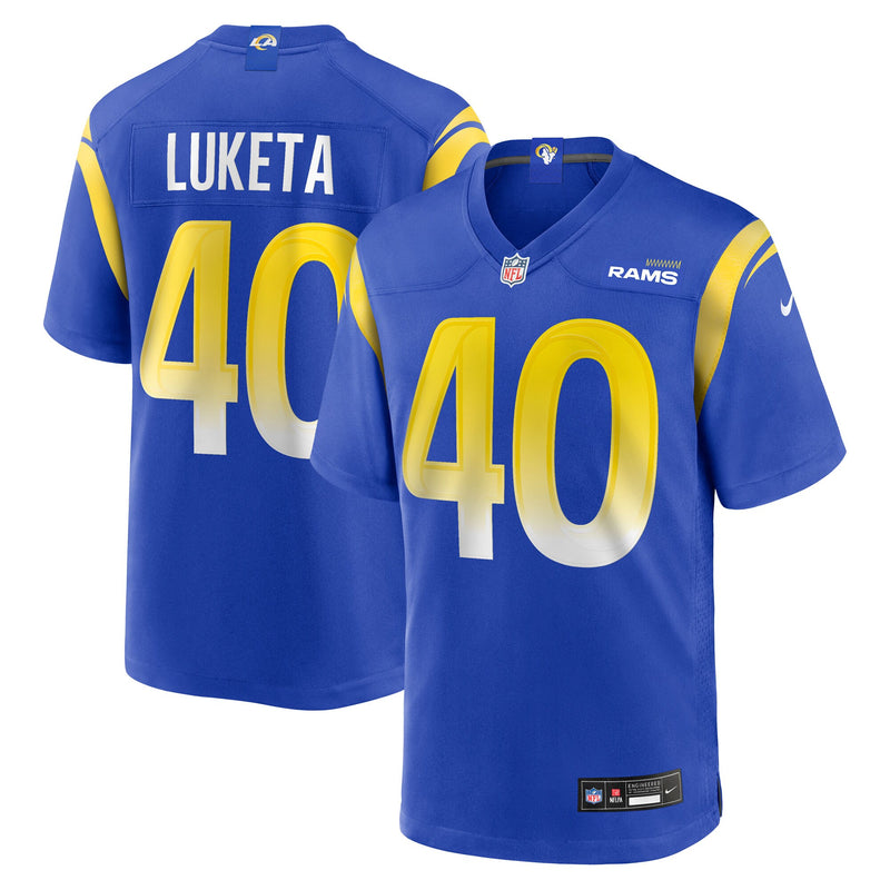 Jesse Luketa Los Angeles Rams Football Jersey, Royal Game Sportswear Jersey Shirt, Lightweight Breathable Athletic Jersey, Casual Gift for Men
