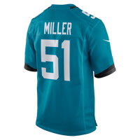 Ventrell Miller Jacksonville Jaguars Football Jersey, Teal Sportswear Jersey Shirt, Lightweight Breathable Athletic Jersey, Casual Gift for Men