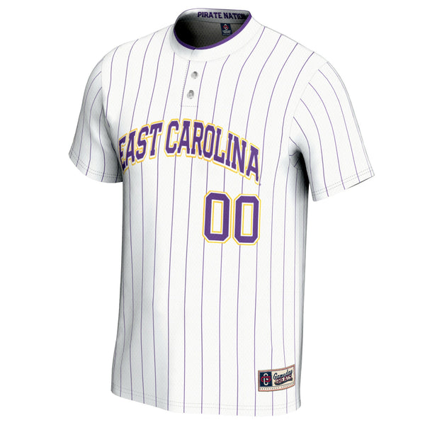 ECU Pirates NIL Pick-A-Player Lightweight Softball Jersey - White