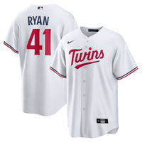 Joe Ryan Minnesota Twins Baseball Jersey, White Replica Sportswear Jersey Shirt, Lightweight Breathable Athletic Jersey, Casual Gift for Men