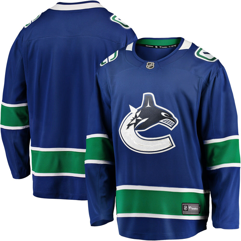 Vancouver Canucks Hockey Jersey, Blue Breakaway Sportswear Jersey Shirt, Long Sleeve Hockey Sweater Jersey, Casual Gift for Men, Style 3710400