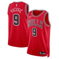 Nikola Vučević Chicago Bulls Basketball Jersey, Red Swingman Sportswear Jersey Shirt, Sleeveless Athletic Tank Jersey, Casual Gift for Men