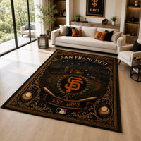 SF Heritage - Ornate Ballpark Medallion Floor Composition