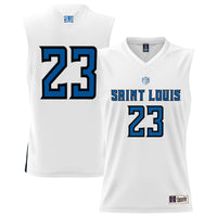Saint Louis Billikens Basketball Jersey, White Lightweight Sportswear Jersey Shirt, Sleeveless Athletic Tank Jersey, Casual Gift for Men