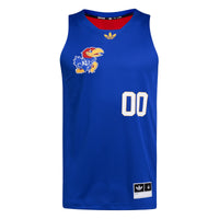Kansas Jayhawks Basketball Jersey, Royal/Red Sportswear Jersey Shirt, Sleeveless Athletic Tank Jersey, Casual Gift for Men