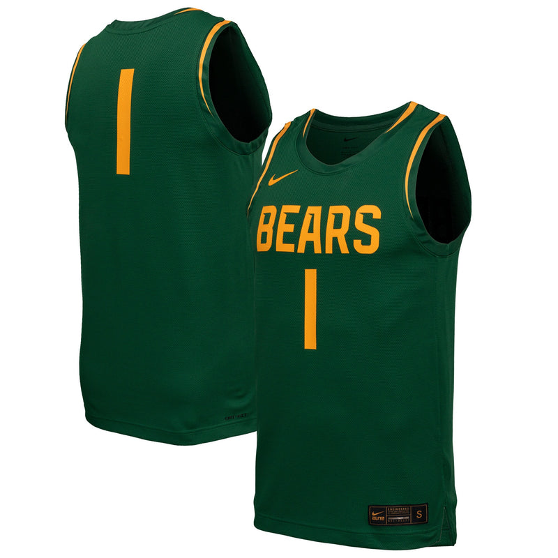 Baylor Bears Basketball Jersey, Green Replica Sportswear Jersey Shirt, Sleeveless Athletic Tank Jersey, Casual Gift for Men