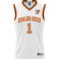 Bowling Green St. Falcons Basketball Jersey, White Lightweight Sportswear Jersey Shirt, Sleeveless Athletic Tank Jersey, Casual Gift for Men