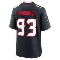 Kayden McDonald Houston Texans Football Jersey, Navy Game Sportswear Jersey Shirt, Lightweight Breathable Athletic Jersey, Casual Gift for Men