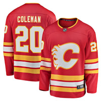 Blake Coleman Calgary Flames Hockey Jersey, Red Breakaway Home Sportswear Jersey Shirt, Long Sleeve Hockey Sweater Jersey, Casual Gift for Men