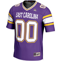 ECU Pirates Football Jersey, Purple Sportswear Jersey Shirt, Lightweight Breathable Athletic Jersey, Casual Gift for Men
