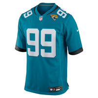 Ruke Orhorhoro Jacksonville Jaguars Football Jersey, Teal Sportswear Jersey Shirt, Lightweight Breathable Athletic Jersey, Casual Gift for Men