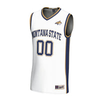 Montana State Bobcats Basketball Jersey, White Fashion Lightweight Sportswear Jersey Shirt, Sleeveless Athletic Tank Jersey, Casual Gift for Men