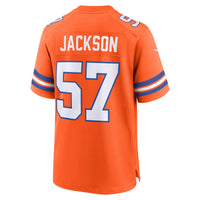 Tom Jackson Denver Broncos Football Jersey, Orange Game Sportswear Jersey Shirt, Lightweight Breathable Athletic Jersey, Casual Gift for Men