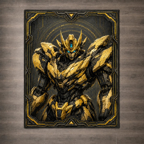 Gilded Sentinel - A Floor Study in Gold, Shadow and Presence - main
