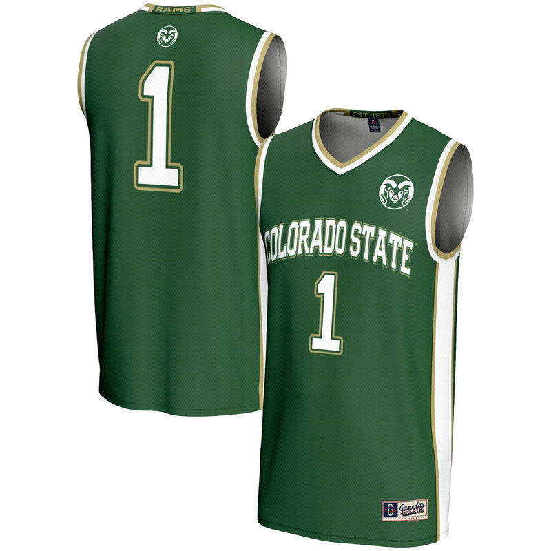 Colorado State Rams Lightweight Basketball Jersey, Green Sportswear Jersey Shirt, Sleeveless Athletic Tank Jersey, Casual Gift for Men