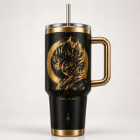 Gilded Obsidian - GB Portrait in Gold and Black