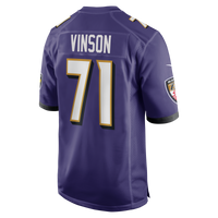 Carson Vinson Baltimore Ravens Football Jersey, Purple Game Sportswear Jersey Shirt, Lightweight Breathable Athletic Jersey, Casual Gift for Men