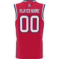 Arizona Wildcats Basketball Jersey, Red Sportswear Jersey Shirt, Sleeveless Athletic Tank Jersey, Casual Gift for Men