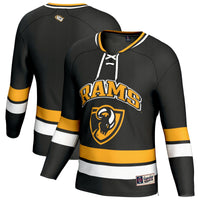 VCU Rams Hockey Jersey, Black Sportswear Jersey Shirt, Long Sleeve Hockey Sweater Jersey, Casual Gift for Men