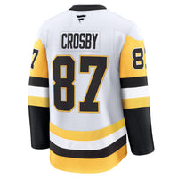Sidney Crosby Pittsburgh Penguins Hockey Jersey, White Premium Sportswear Jersey Shirt, Long Sleeve Hockey Sweater Jersey, Casual Gift for Men