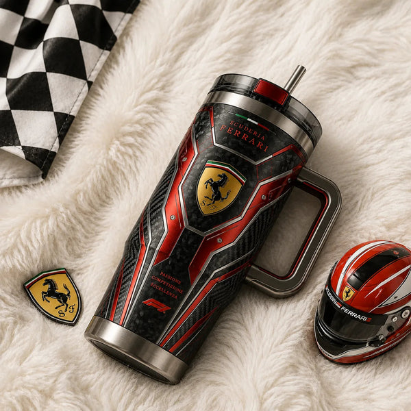 FR Shield and Carbon Weave - Grid-Day Tumbler Graphic - main