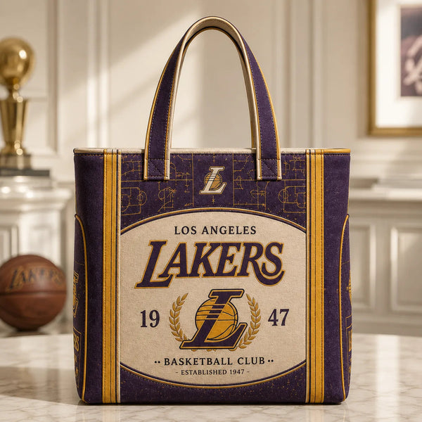 LAL Heritage Crest - Purple and Gold Emblem Tote - main