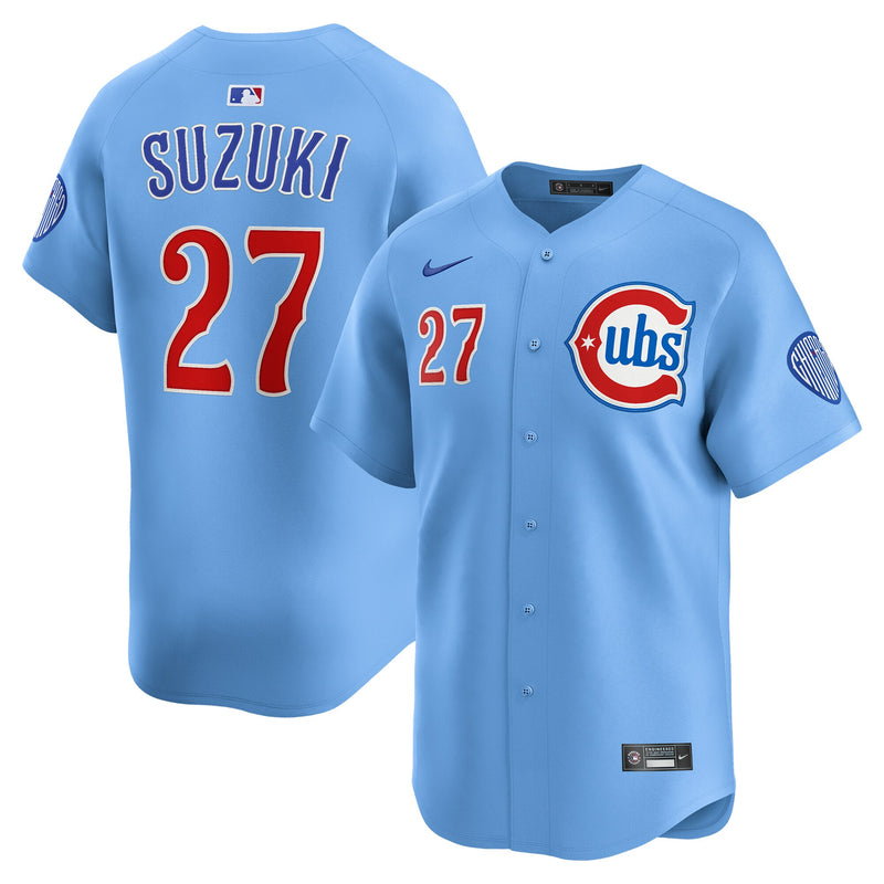 Seiya Suzuki Chicago Cubs Baseball Jersey, Blue Limited Sportswear Jersey Shirt, Lightweight Breathable Athletic Jersey, Casual Gift for Men