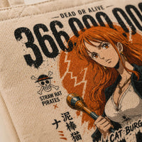 Dead or Alive - Nami, Bounty Poster Graphic in Rust and Ink