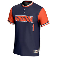 Virginia Cavaliers Softball Jersey, Navy Sportswear Jersey Shirt, Lightweight Breathable Athletic Jersey, Casual Gift for Men, Style 200146410