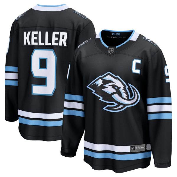 Utah Mammoth Clayton Keller Black Home Breakaway Player Jersey