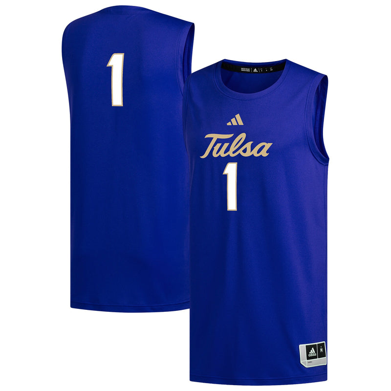 Tulsa Golden Hurricane Basketball Jersey, Royal Replica Sportswear Jersey Shirt, Sleeveless Athletic Tank Jersey, Casual Gift for Men